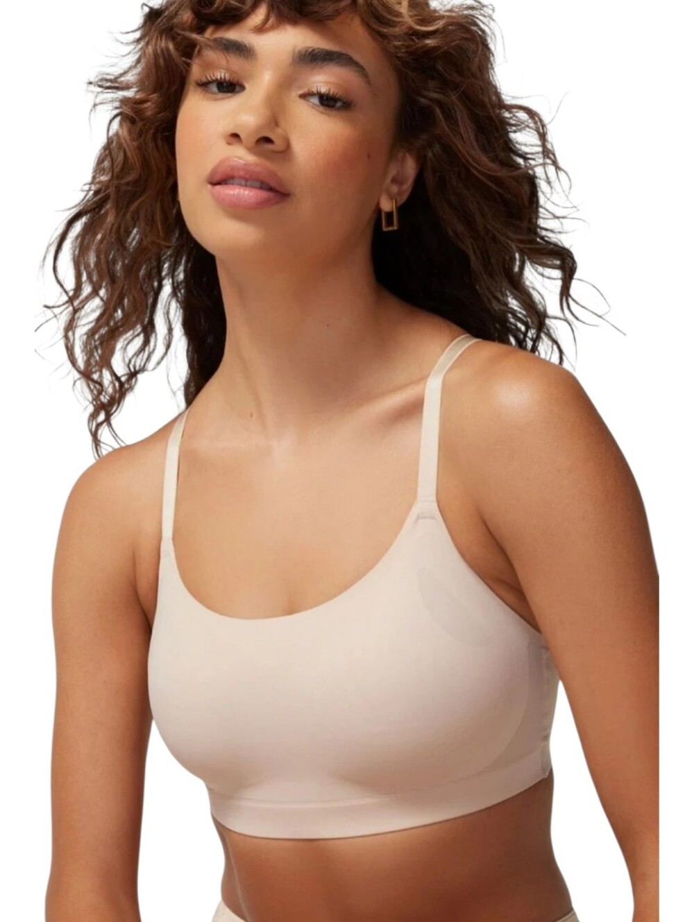 Soma Womens Pale Sand Enbliss Luxe Adjustable Bralette Size XL